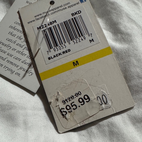 Muse Red and Black Long Sleeve Dress - Picture 3 of 5